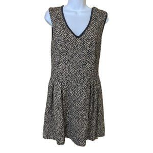 Brown V-Neck Sleeveless Dress Size Medium